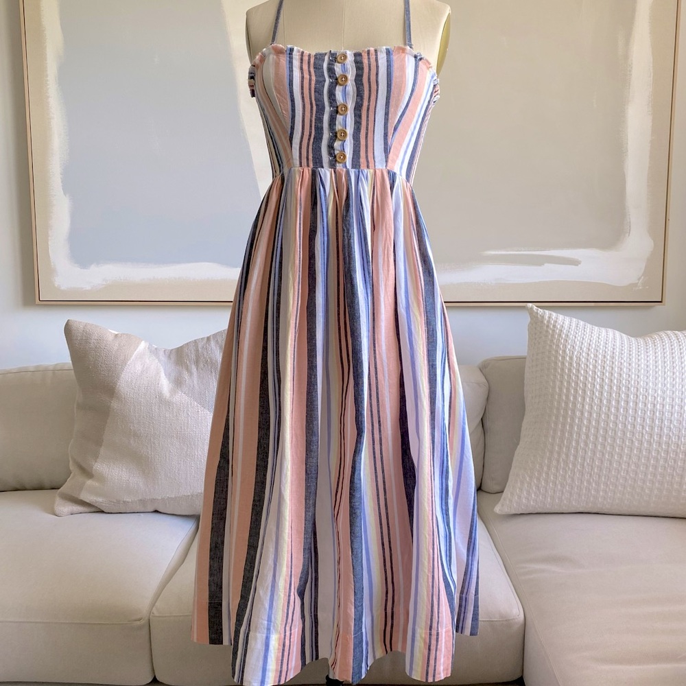 Free People Striped Midi Dress - Picture 3 of 6